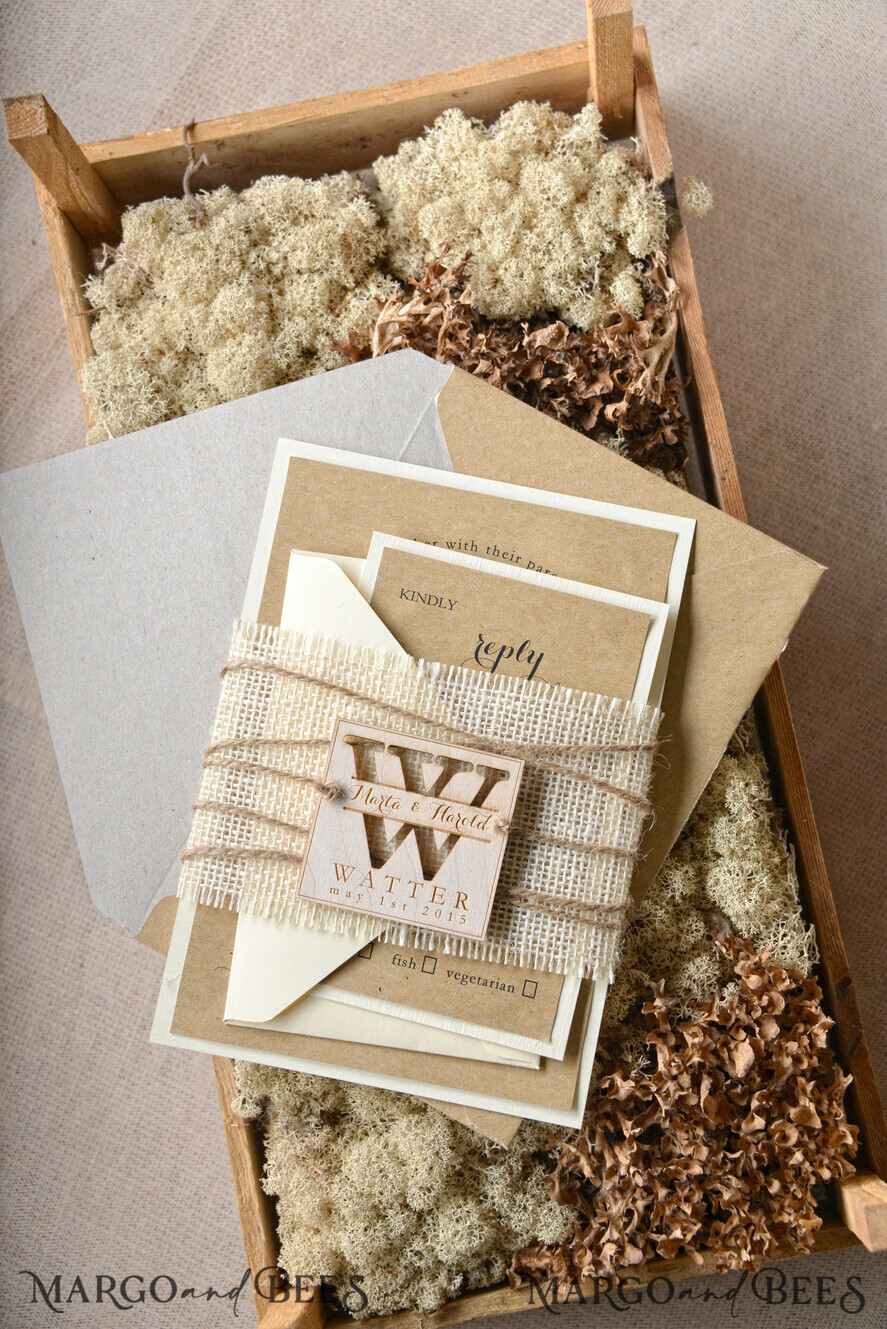 WEDDING INVITATIONS forest / Mountains / woodland theme Wedding invitations cards, rustic barn invites