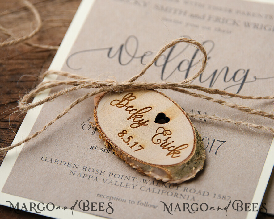 HOCHZEITS EINLADUNGEN Wald / Berge / Waldlandschaft Thema Beeindruckende Hochzeitseinladungen, Waldstationery