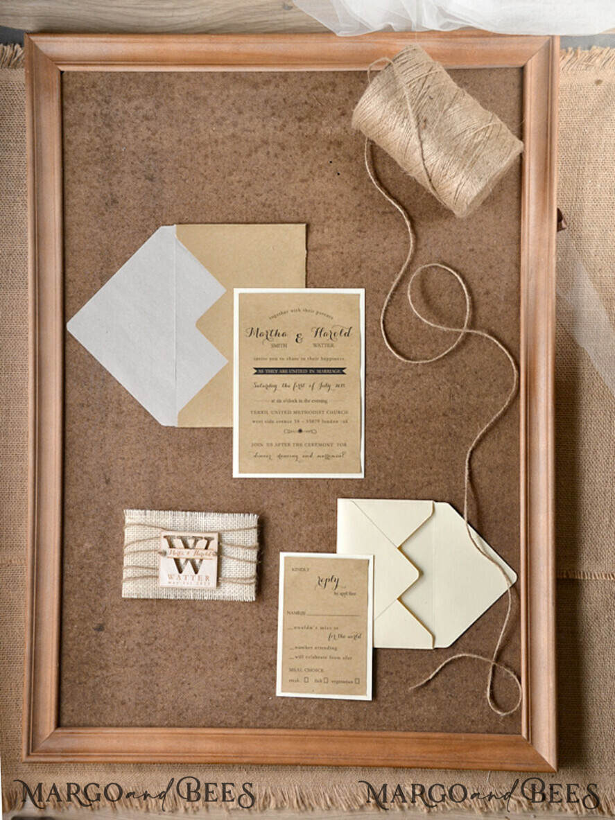 WEDDING INVITATIONS forest / Mountains / woodland theme Wedding invitations custom colors, rustic barn invites
