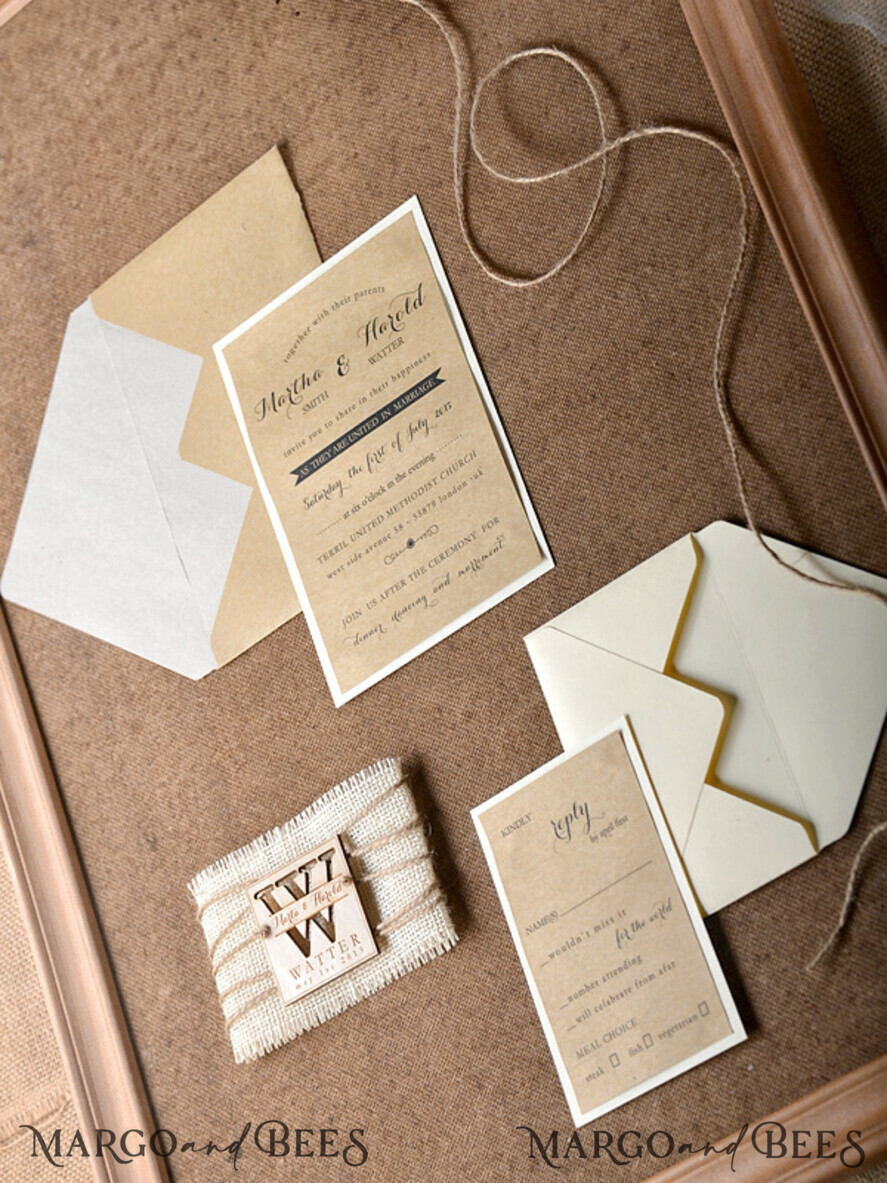 WEDDING INVITATIONS forest / Mountains / woodland theme Wedding invitations custom colors, rustic barn invites