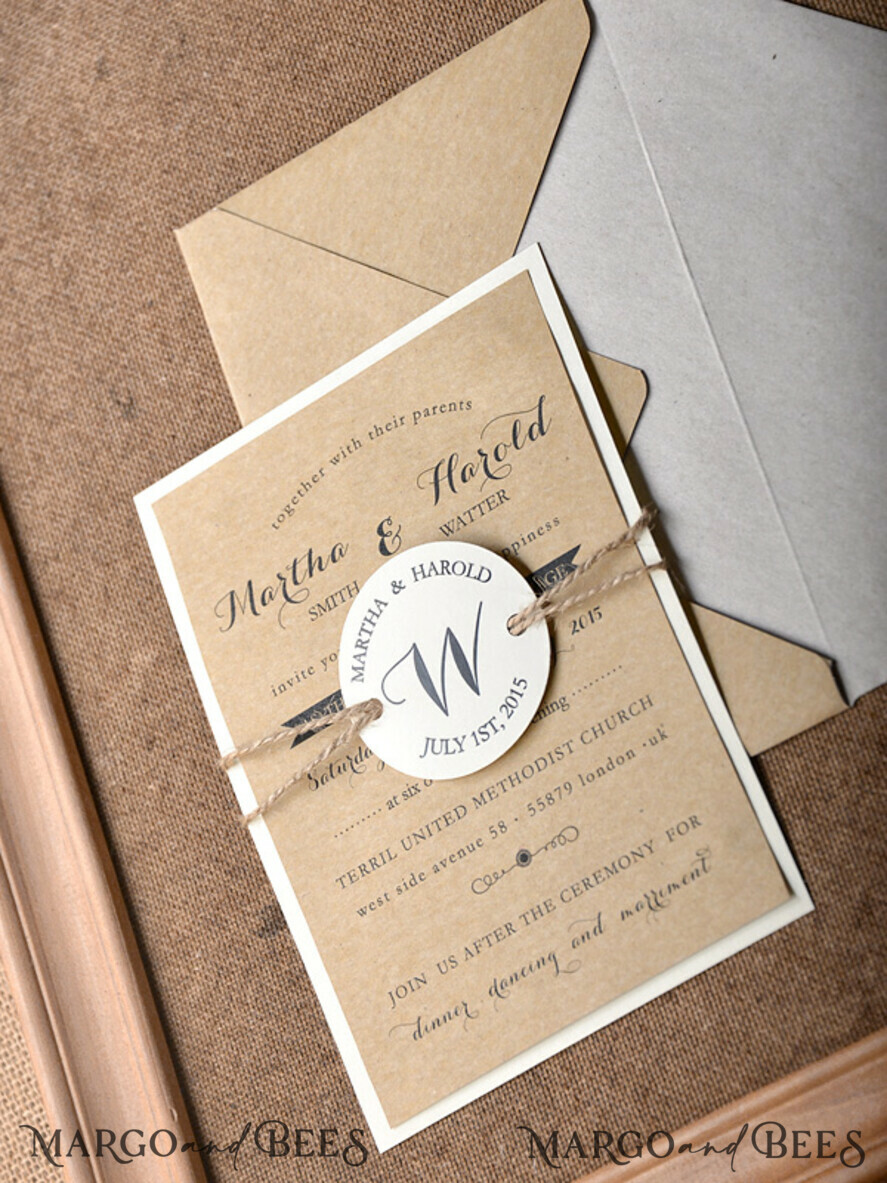WEDDING INVITATIONS forest / Mountains / woodland theme Personalised wedding invitation, rustic barn invites