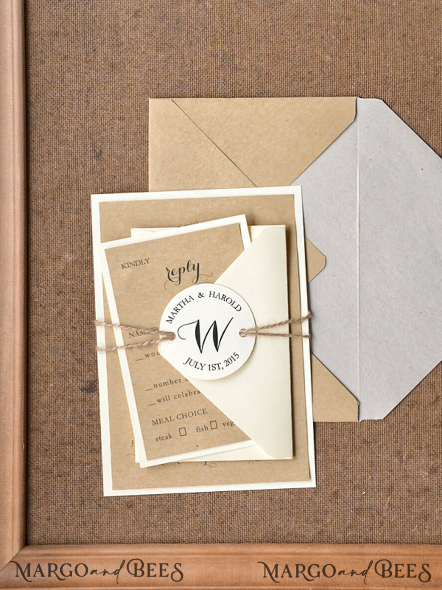WEDDING INVITATIONS forest / Mountains / woodland theme Personalised wedding invitation, rustic barn invites