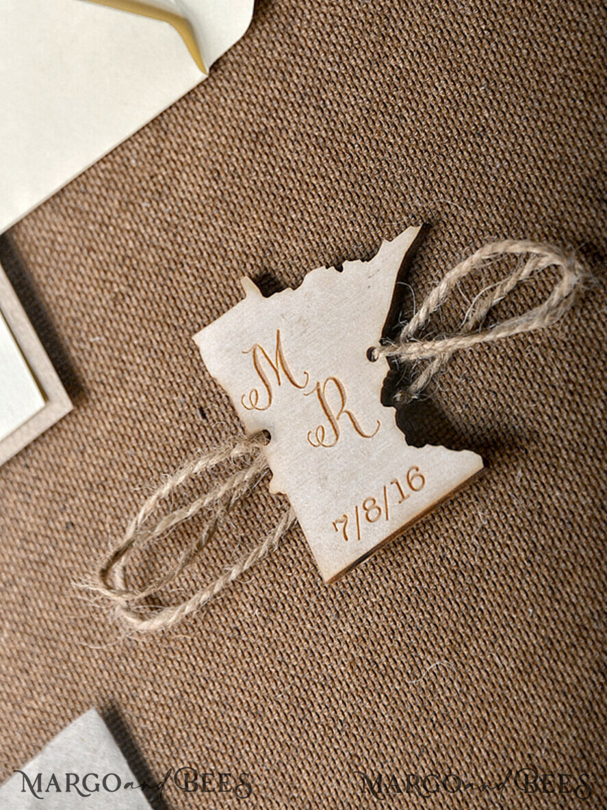 WEDDING INVITATIONS forest / Mountains / woodland theme Personalised Wedding invitations, wooden invites