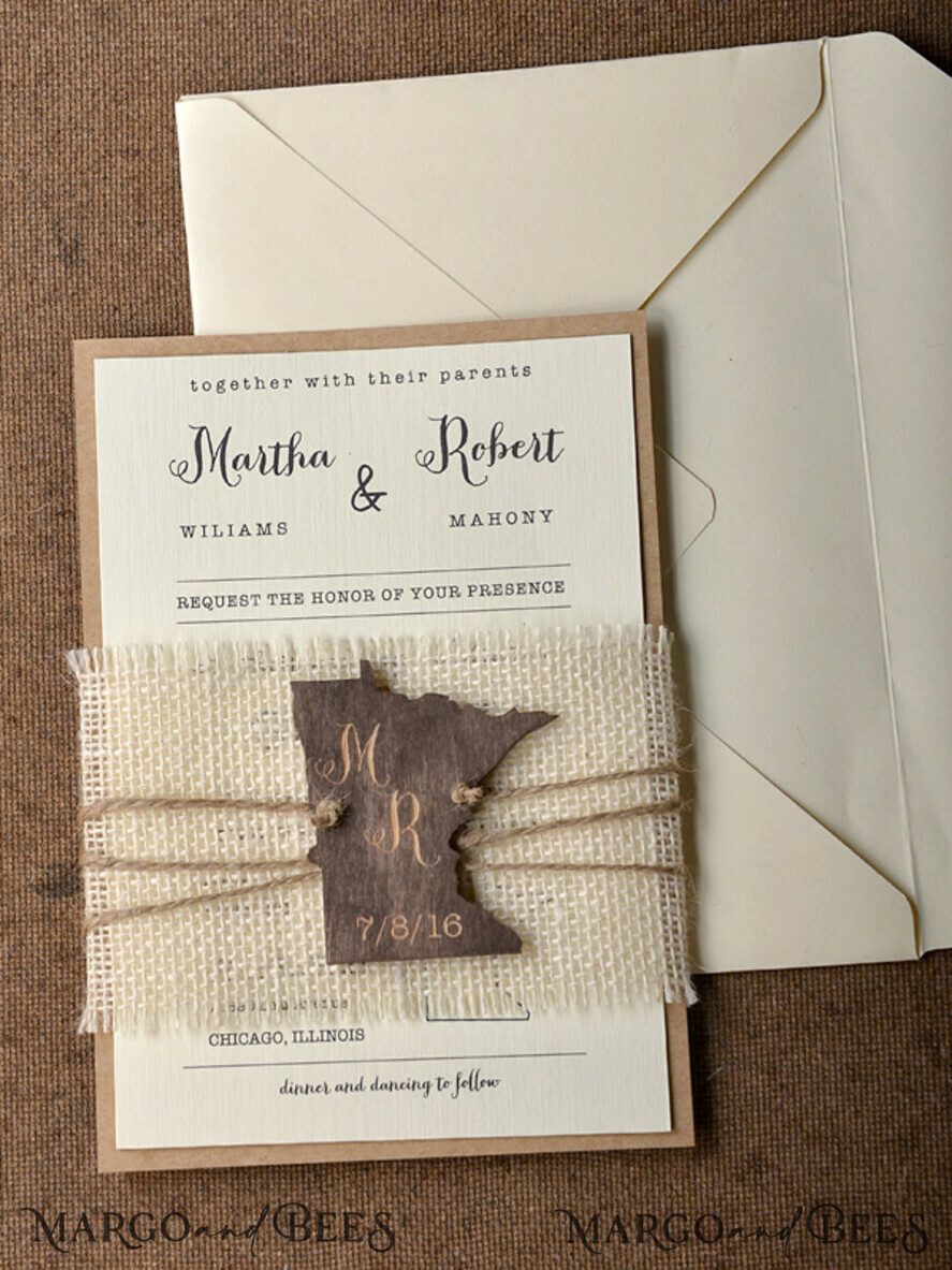 WEDDING INVITATIONS forest / Mountains / woodland theme The wedding invitations card, woodland stationery