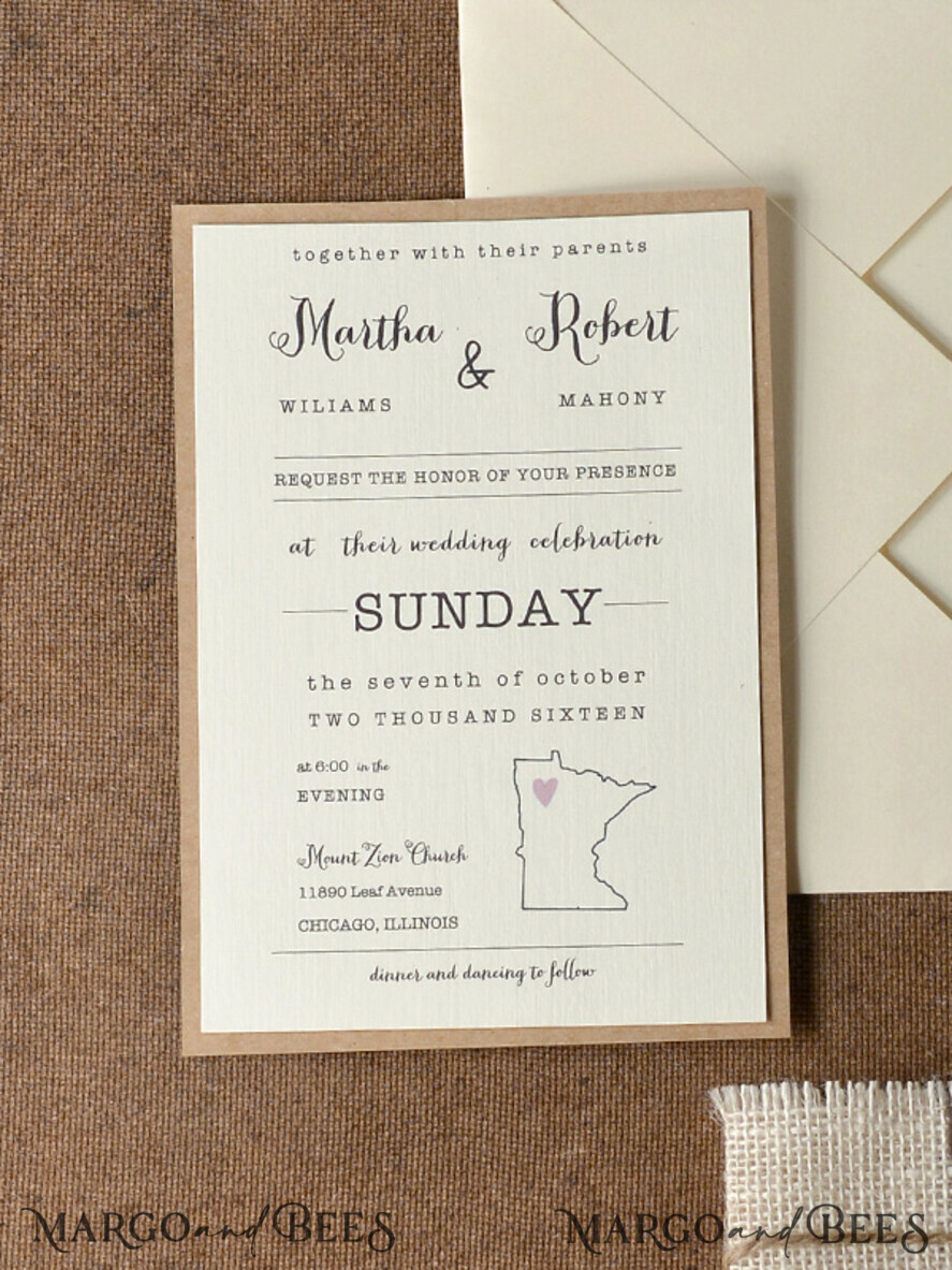 WEDDING INVITATIONS forest / Mountains / woodland theme The wedding invitations card, woodland stationery
