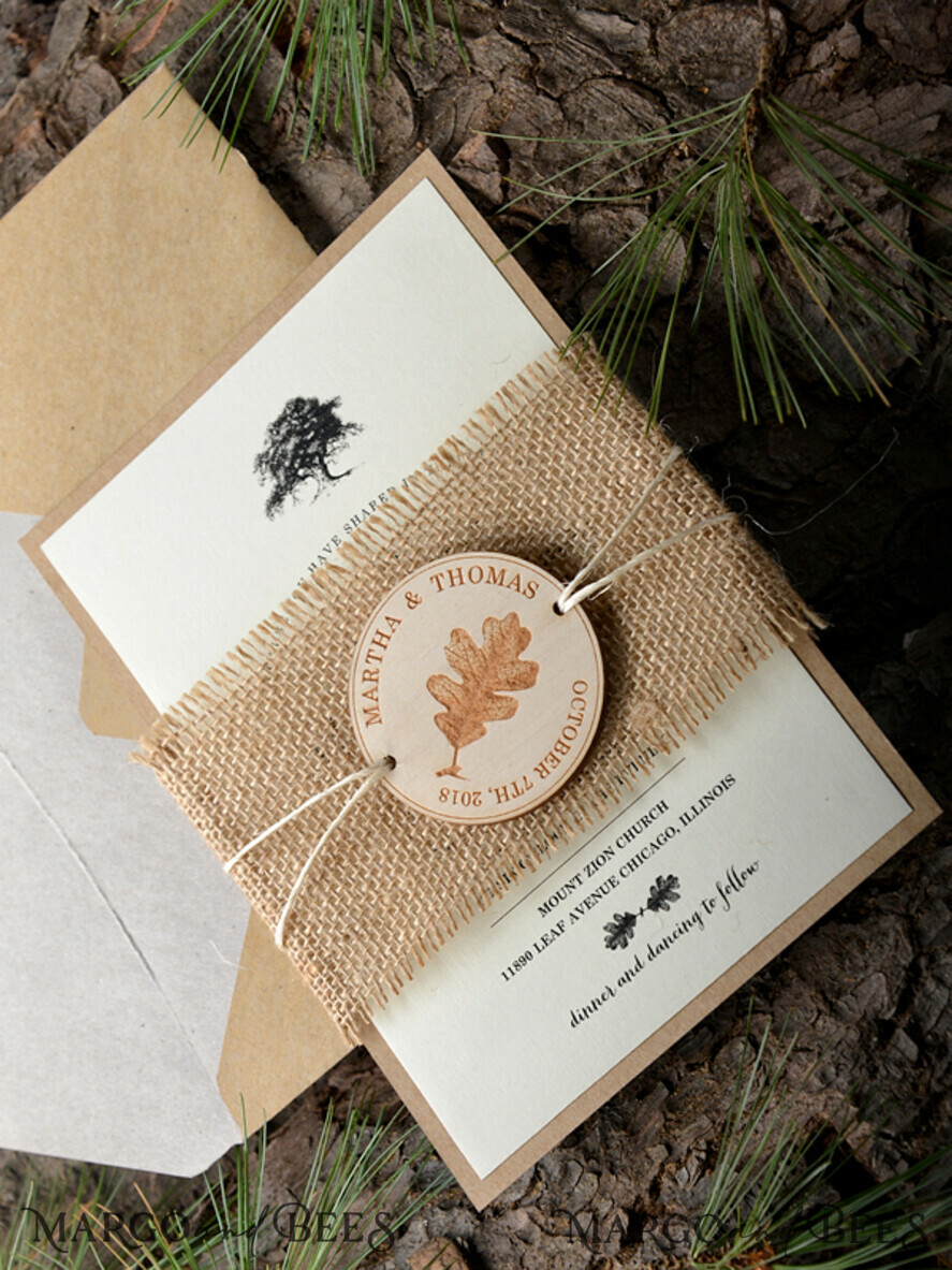 WEDDING INVITATIONS forest / Mountains / woodland theme Wedding invitations designs, natural rustic stationery