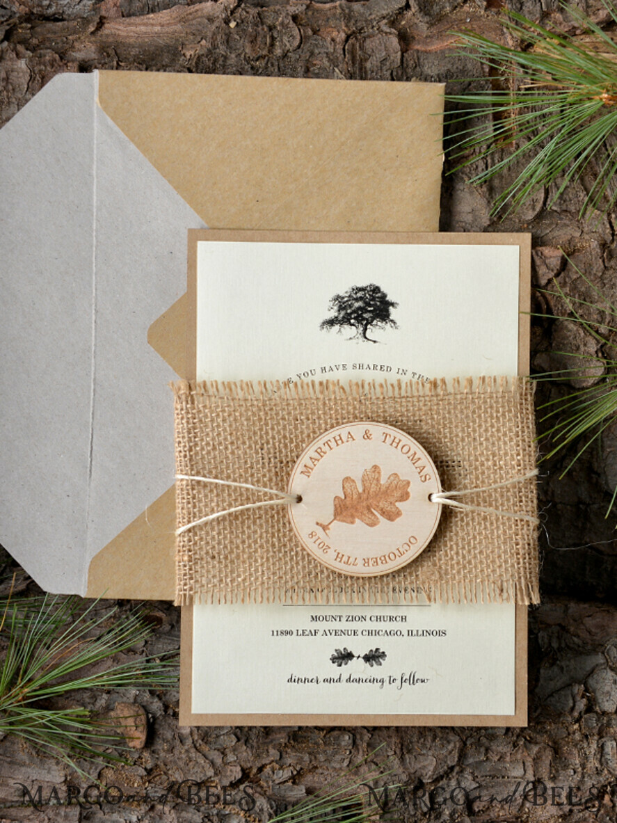 WEDDING INVITATIONS forest / Mountains / woodland theme Wedding invitations designs, natural rustic stationery