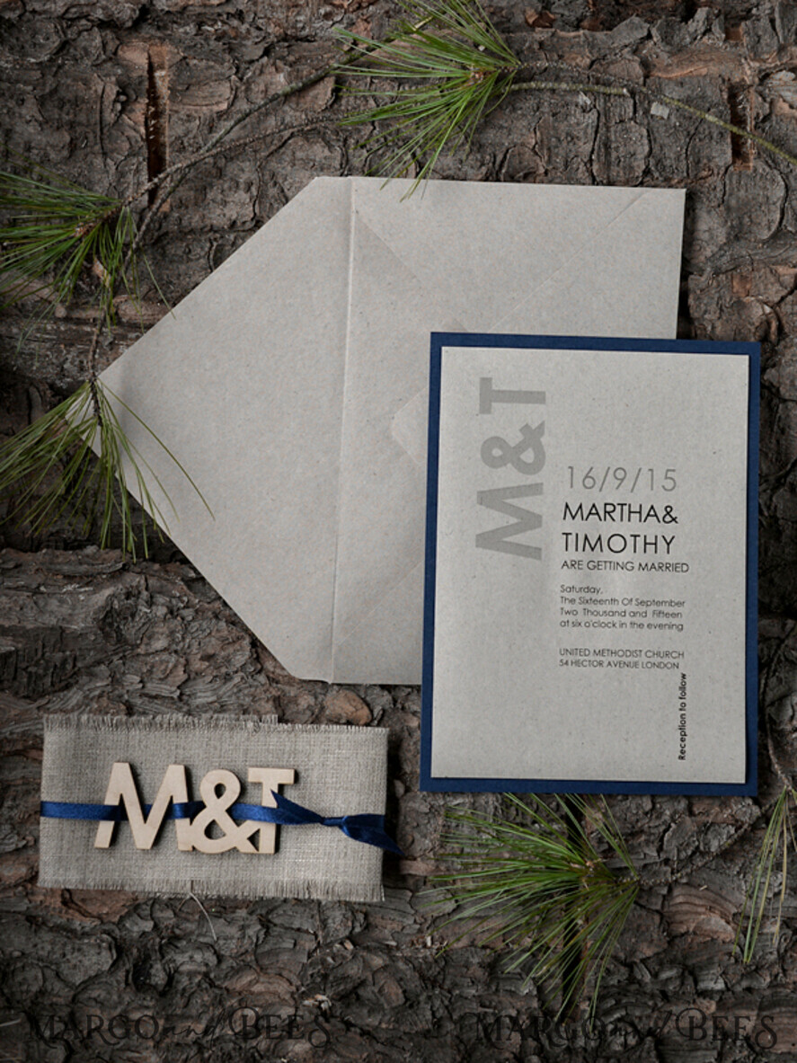 WEDDING INVITATIONS forest / Mountains / woodland theme Wedding invitations custom colors, rustic invites