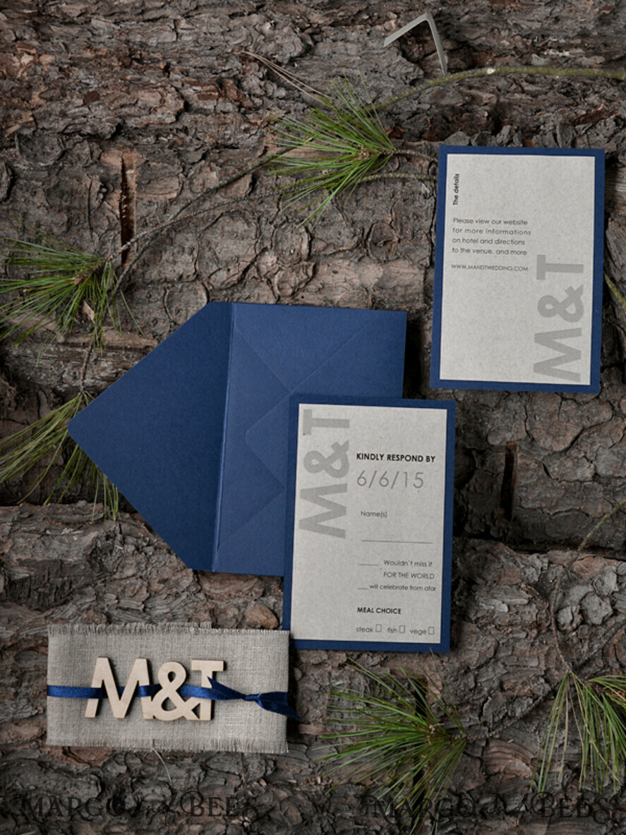 WEDDING INVITATIONS forest / Mountains / woodland theme Wedding invitations custom colors, rustic invites