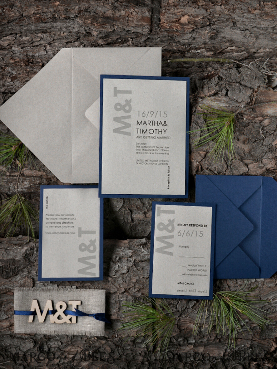 WEDDING INVITATIONS forest / Mountains / woodland theme Wedding invitations custom colors, rustic invites