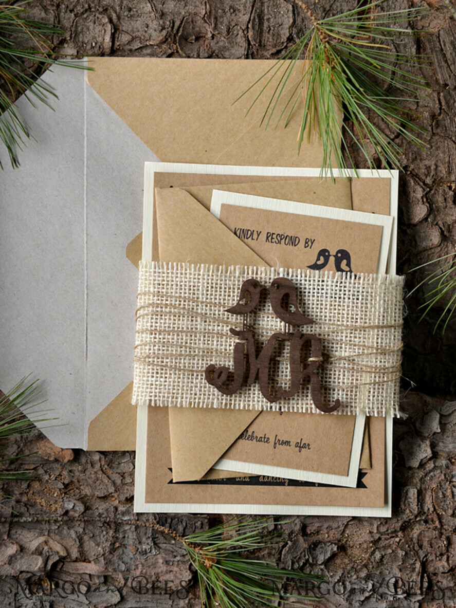 WEDDING INVITATIONS forest / Mountains / woodland theme Wedding invitations online, country barn stationery