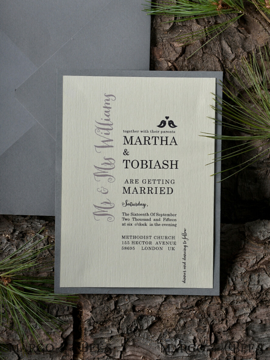 HOCHZEITS EINLADUNGEN Wald / Berge / Waldlandschaft Thema Einzigartige Hochzeitseinladungen, Holz-Einladungen