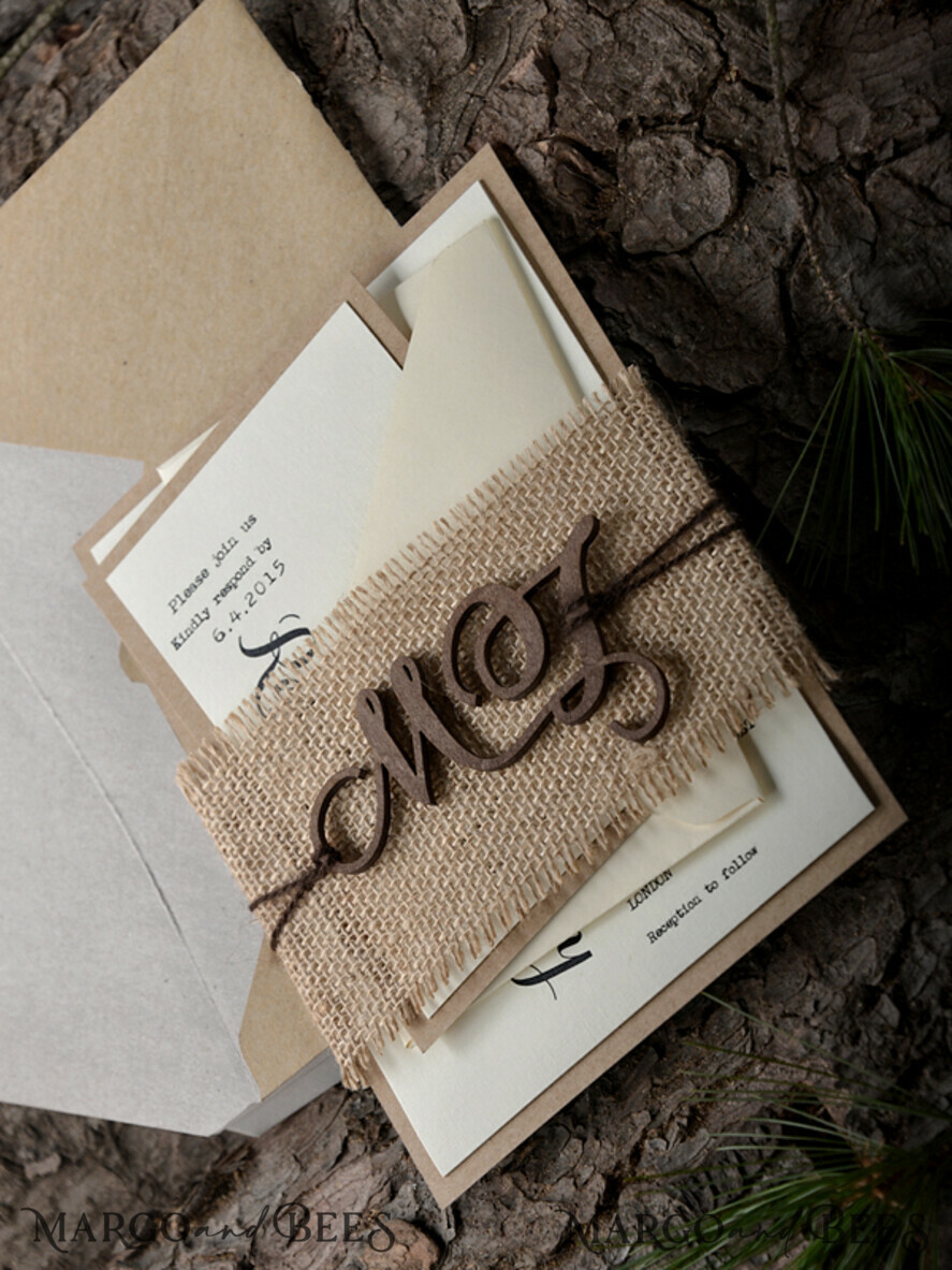 WEDDING INVITATIONS forest / Mountains / woodland theme The wedding invitations card, woodland stationery