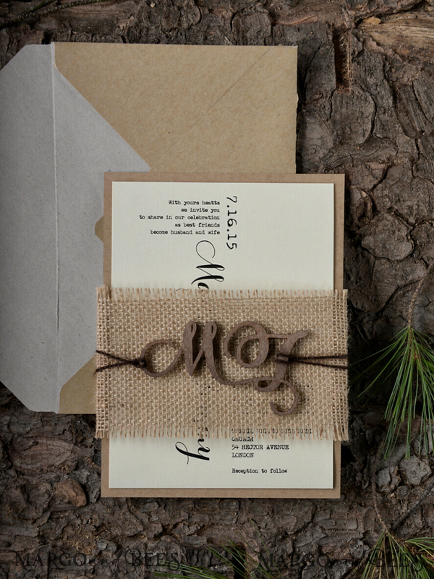 WEDDING INVITATIONS forest / Mountains / woodland theme The wedding invitations card, woodland stationery