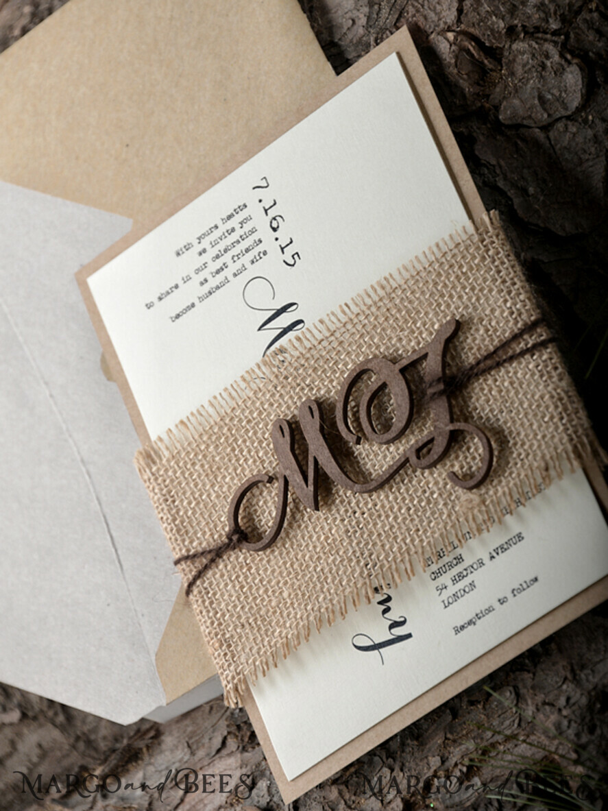 WEDDING INVITATIONS forest / Mountains / woodland theme The wedding invitations card, woodland stationery