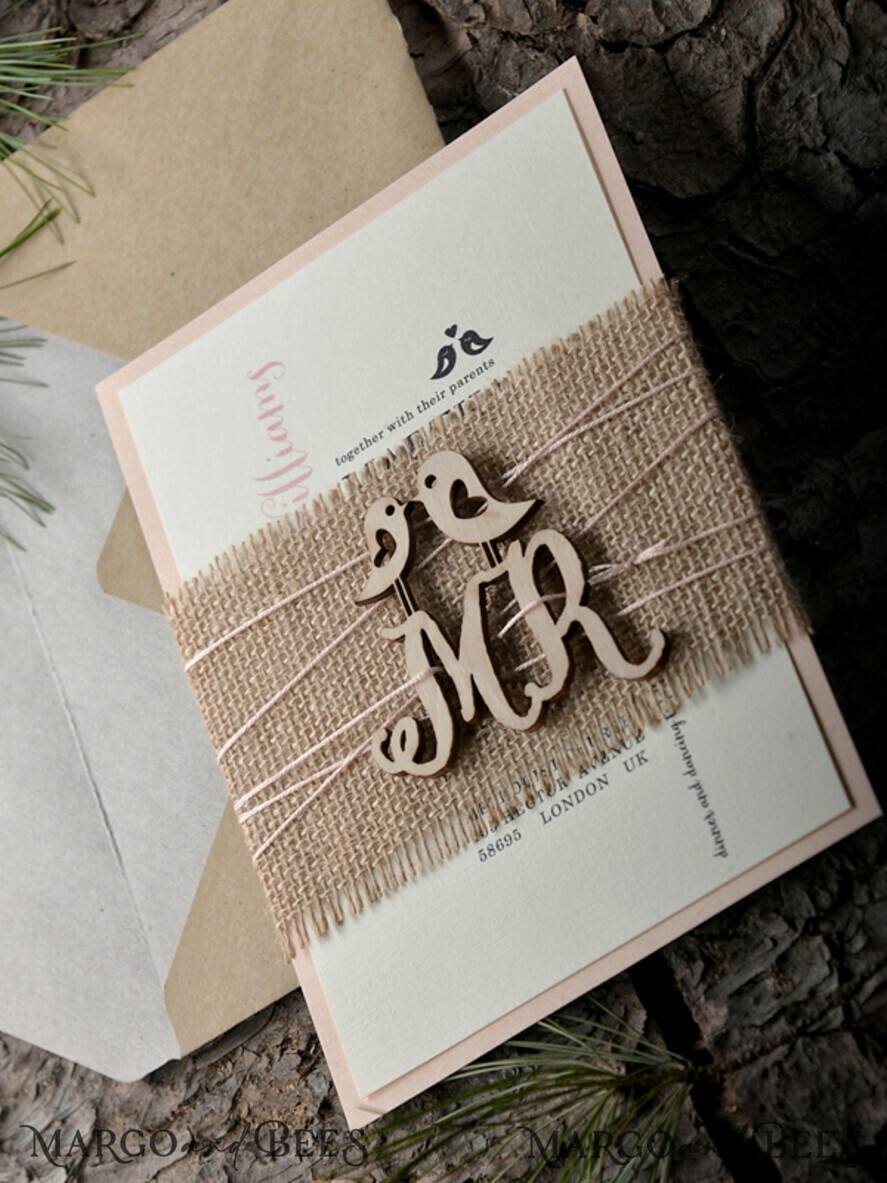 WEDDING INVITATIONS forest / Mountains / woodland theme Wedding invitations custom colors, rustic barn invites