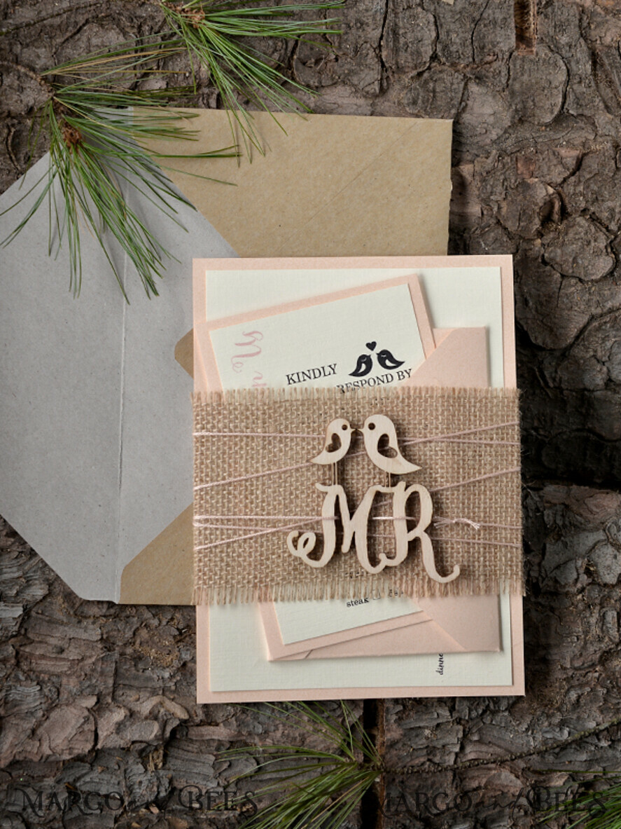 WEDDING INVITATIONS forest / Mountains / woodland theme Wedding invitations custom colors, rustic barn invites