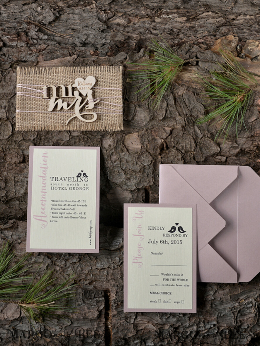 WEDDING INVITATIONS forest / Mountains / woodland theme Wedding invitations custom, woodland stationery