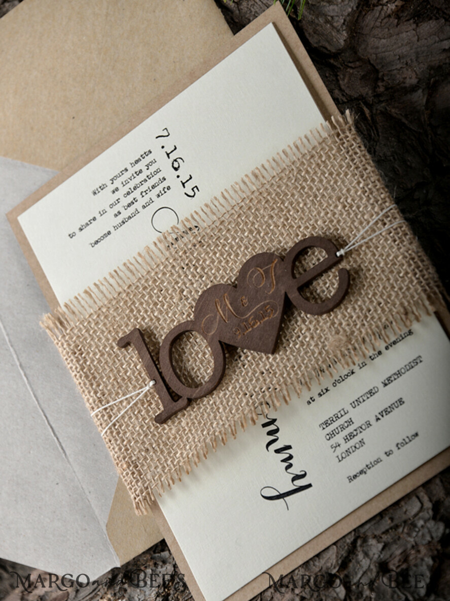 WEDDING INVITATIONS forest / Mountains / woodland theme Elegant Wedding invitations, woodland stationery