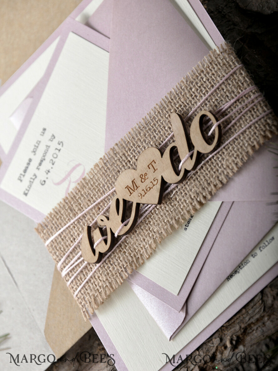 WEDDING INVITATIONS forest / Mountains / woodland theme Personalised Wedding invitations, rustic invites