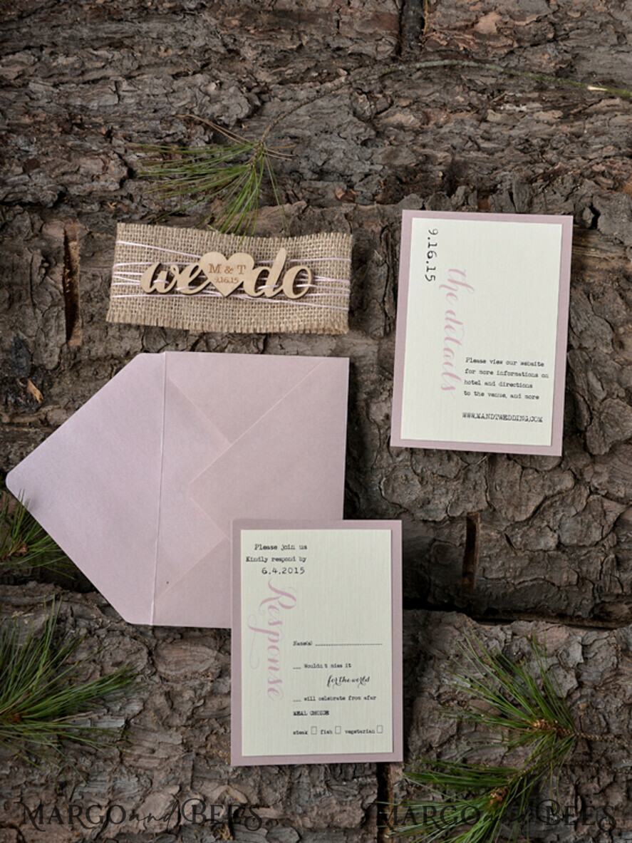 WEDDING INVITATIONS forest / Mountains / woodland theme Personalised Wedding invitations, rustic invites