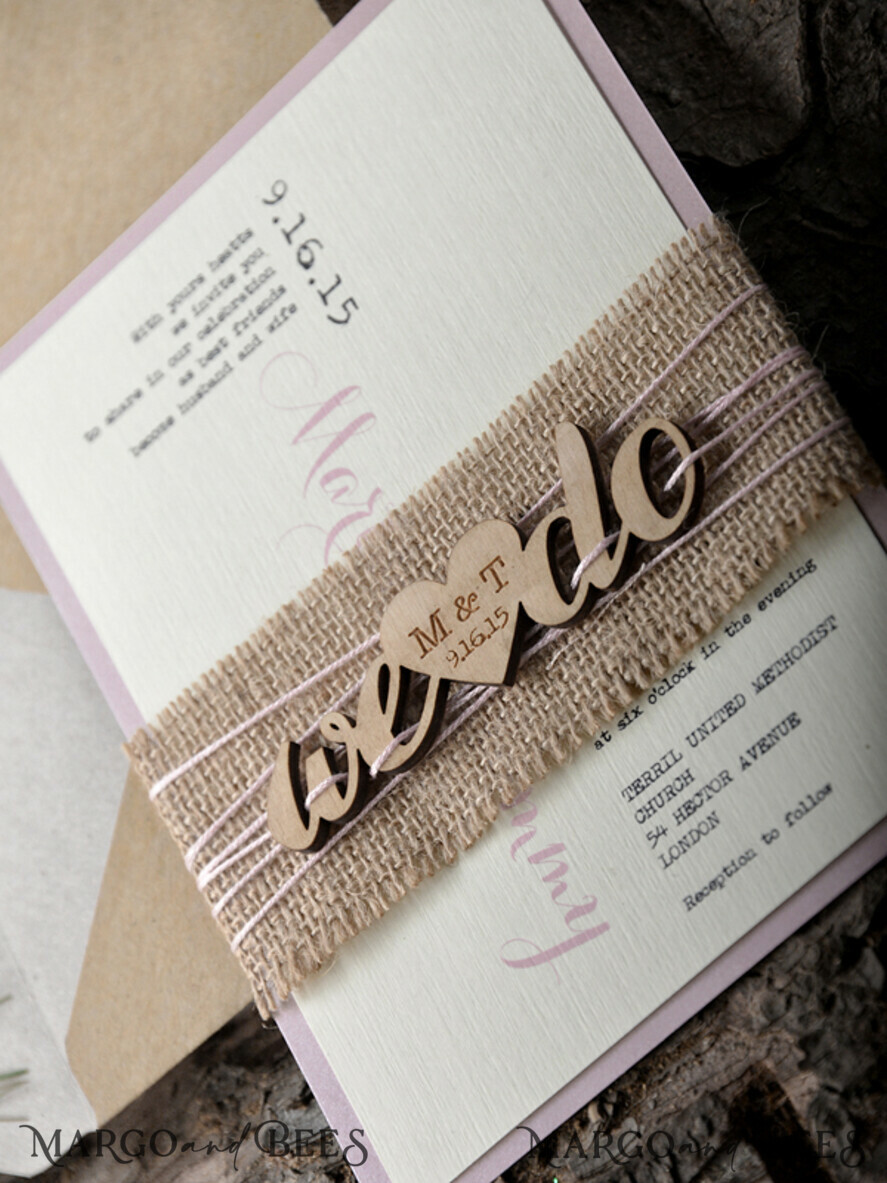 WEDDING INVITATIONS forest / Mountains / woodland theme Personalised Wedding invitations, rustic invites