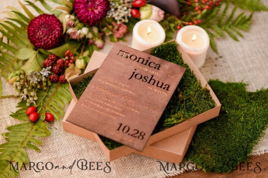 WEDDING INVITATIONS forest / Mountains / woodland theme Best wedding invitations, natural rustic stationery