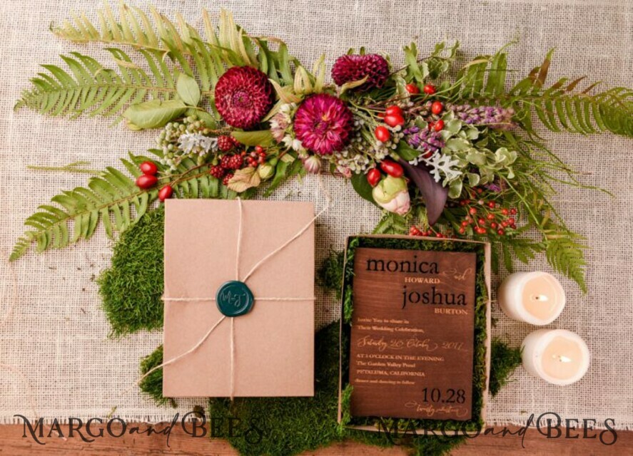 WEDDING INVITATIONS forest / Mountains / woodland theme Best wedding invitations, natural rustic stationery