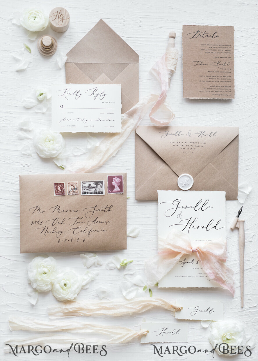 WEDDING INVITATIONS Elegant Invites Classic Cards Vintage wedding invitations, vintage wedding cards, vintage wedding invites, ecru wedding invitations, eco paper wedding invitations, eco wedding invitations, ecofriendly paper, ecru wedding cards, vintage wedding stationery, vintage wedding accessories, ecru wedding stationery, ecru cards, black lettering, calligraphy, envelope addressing, ecru paper, ecru card, silk bow, silk ribbon, hand dyed ribbon, hand dyed bow