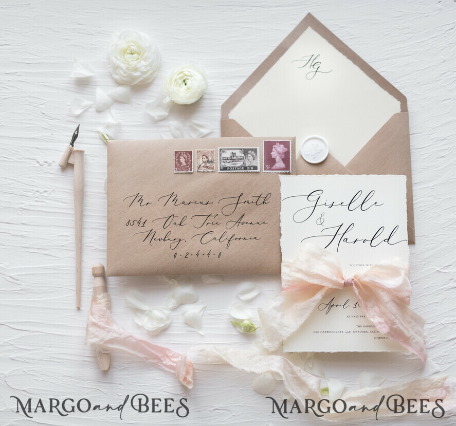 WEDDING INVITATIONS Elegant Invites Classic Cards Vintage wedding invitations, vintage wedding cards, vintage wedding invites, ecru wedding invitations, eco paper wedding invitations, eco wedding invitations, ecofriendly paper, ecru wedding cards, vintage wedding stationery, vintage wedding accessories, ecru wedding stationery, ecru cards, black lettering, calligraphy, envelope addressing, ecru paper, ecru card, silk bow, silk ribbon, hand dyed ribbon, hand dyed bow