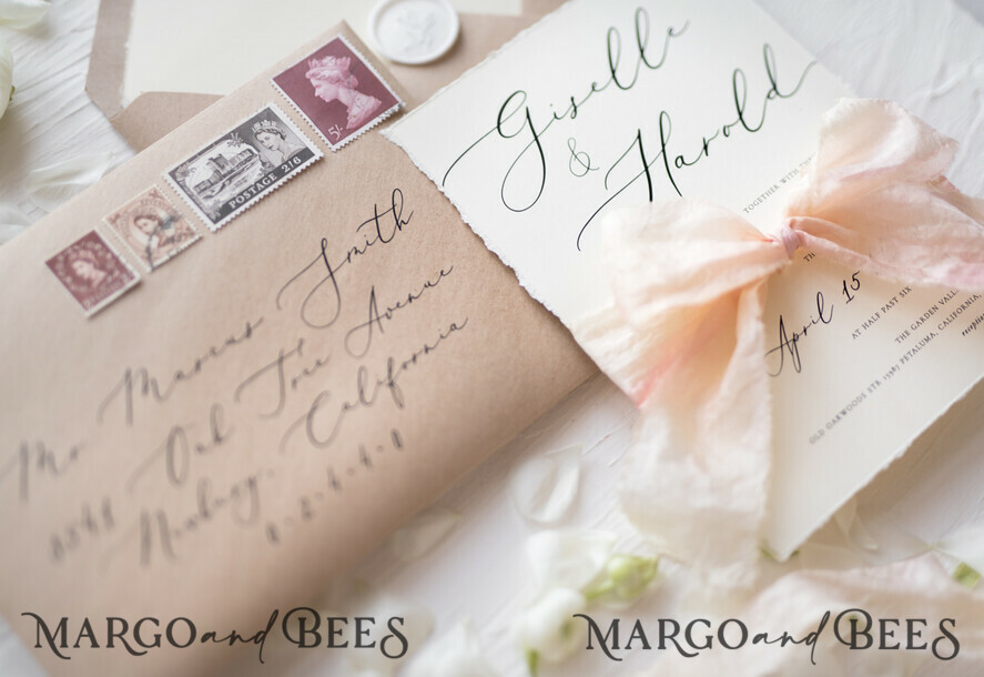 WEDDING INVITATIONS Elegant Invites Classic Cards Vintage wedding invitations, vintage wedding cards, vintage wedding invites, ecru wedding invitations, eco paper wedding invitations, eco wedding invitations, ecofriendly paper, ecru wedding cards, vintage wedding stationery, vintage wedding accessories, ecru wedding stationery, ecru cards, black lettering, calligraphy, envelope addressing, ecru paper, ecru card, silk bow, silk ribbon, hand dyed ribbon, hand dyed bow