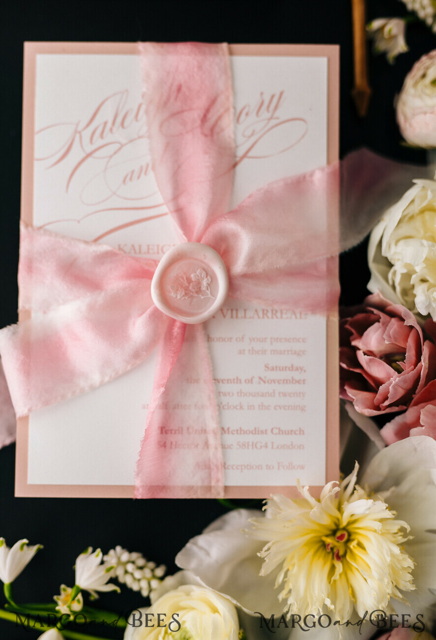 WEDDING INVITATIONS Elegant Invites Classic Cards Elegant Blush Pink Wedding Invitations, Minimalistic And Vintage Wedding Cards, Luxury Box Wedding Invites, Glamour Wedding Stationery