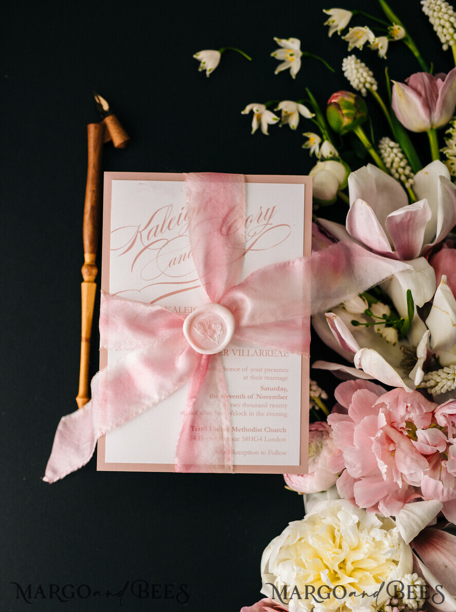 WEDDING INVITATIONS Elegant Invites Classic Cards Elegant Blush Pink Wedding Invitations, Minimalistic And Vintage Wedding Cards, Luxury Box Wedding Invites, Glamour Wedding Stationery