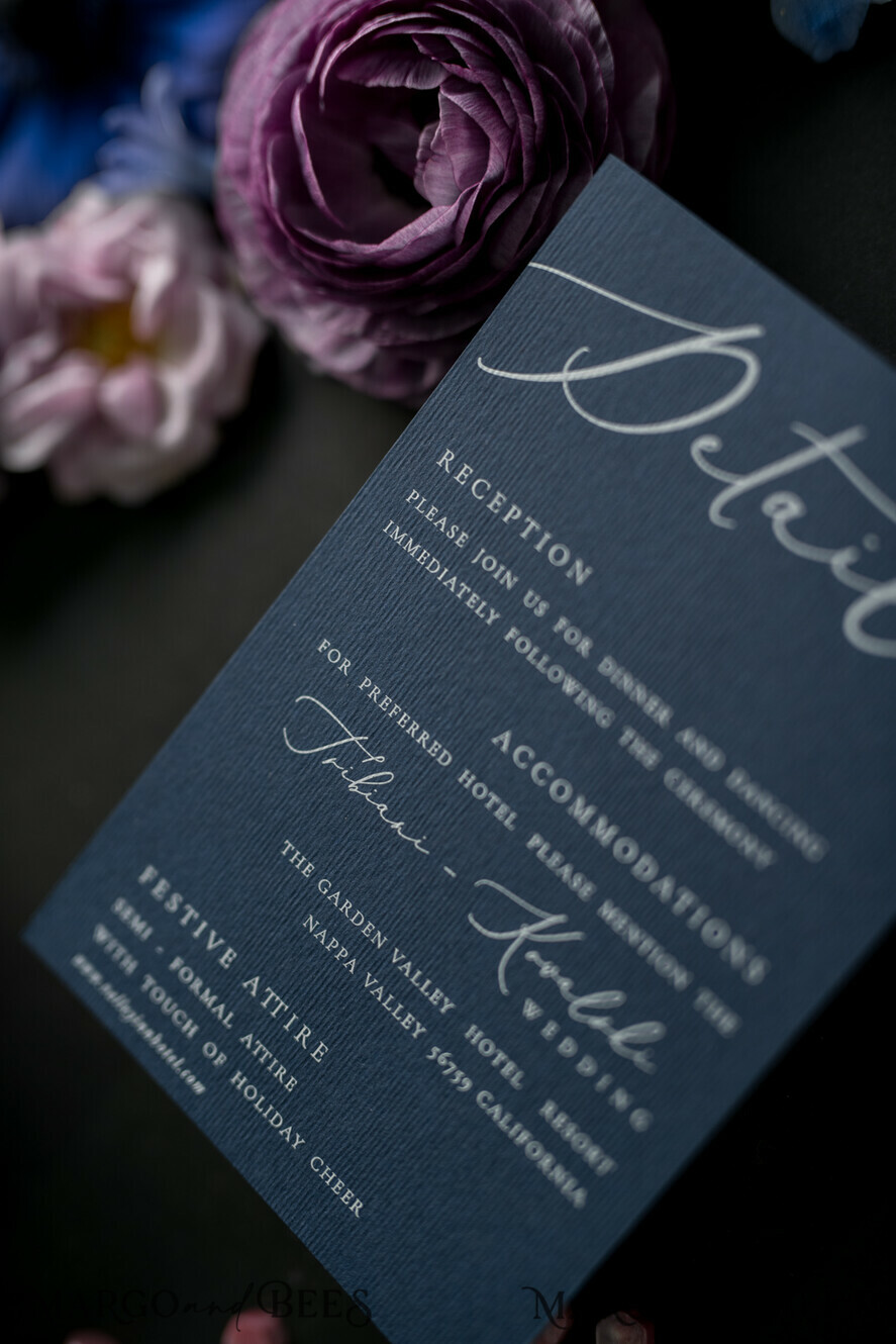 WEDDING INVITATIONS Elegant Invites Classic Cards Vintage Wedding Invitations Transparent Stationery with Vellum and Wax Seal Blush Pink or Navy Blue Envelope