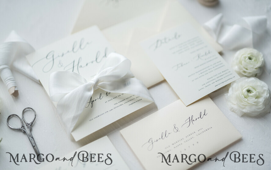 WEDDING INVITATIONS Elegant Invites Classic Cards Minimalistic Nude Wedding Invitations, Elegant White Wedding Invites, Bespoke And Modern Wedding Invitation Suite, Handmade Wedding Cards