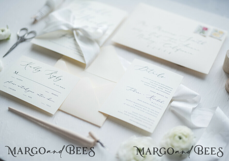 WEDDING INVITATIONS Elegant Invites Classic Cards Minimalistic Nude Wedding Invitations, Elegant White Wedding Invites, Bespoke And Modern Wedding Invitation Suite, Handmade Wedding Cards