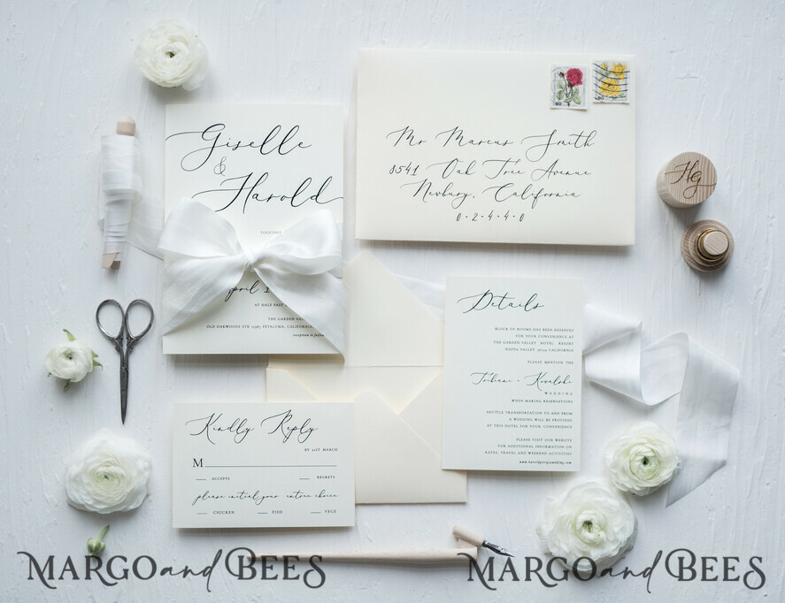 WEDDING INVITATIONS Elegant Invites Classic Cards Minimalistic Nude Wedding Invitations, Elegant White Wedding Invites, Bespoke And Modern Wedding Invitation Suite, Handmade Wedding Cards