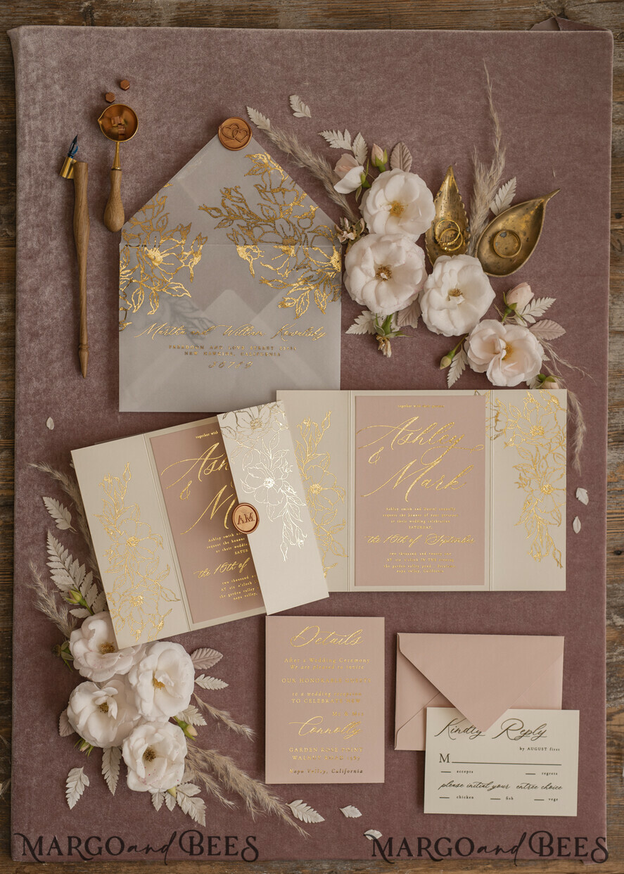 WEDDING INVITATIONS gold / rose gold / silver / glitter Bespoke wedding invitation cards, Glamour Wedding Invitations • Glitter Shine Wedding Invitation Suite • Luxury Wedding Cards