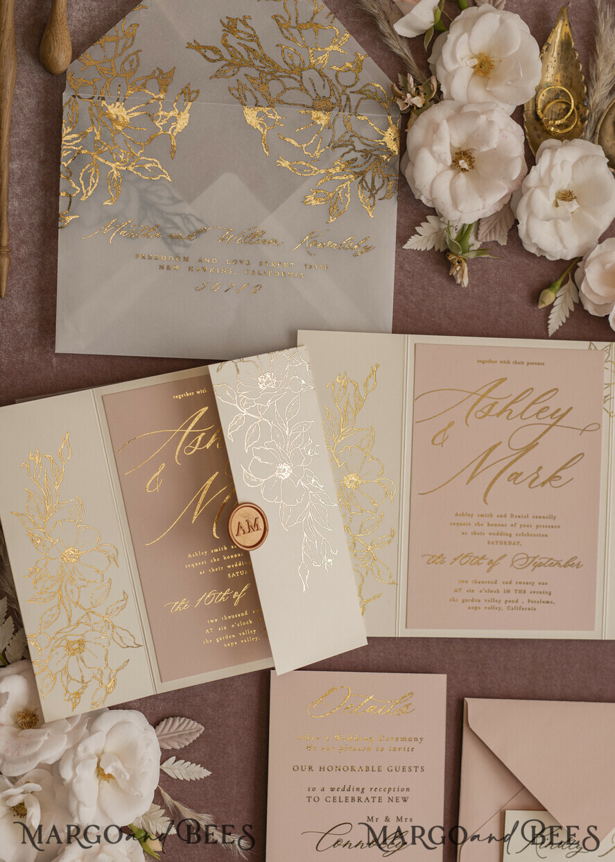 WEDDING INVITATIONS gold / rose gold / silver / glitter Bespoke wedding invitation cards, Glamour Wedding Invitations • Glitter Shine Wedding Invitation Suite • Luxury Wedding Cards