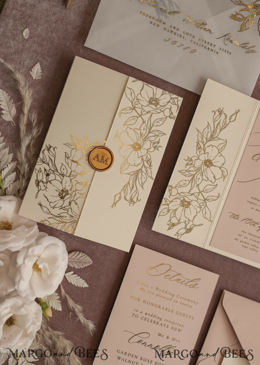 WEDDING INVITATIONS gold / rose gold / silver / glitter Bespoke wedding invitation cards, Glamour Wedding Invitations • Glitter Shine Wedding Invitation Suite • Luxury Wedding Cards