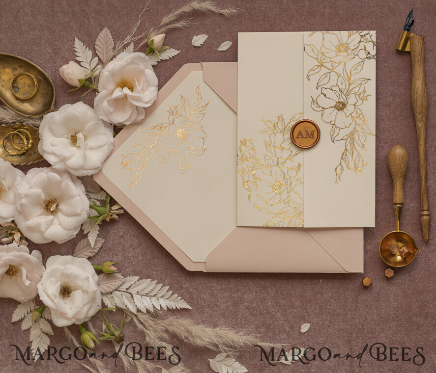 WEDDING INVITATIONS gold / rose gold / silver / glitter Bespoke wedding invitation cards, Glamour Wedding Invitations • Glitter Shine Wedding Invitation Suite • Luxury Wedding Cards