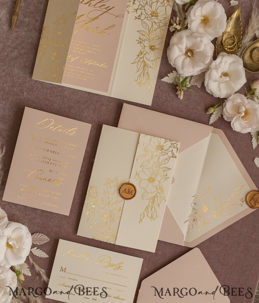 WEDDING INVITATIONS gold / rose gold / silver / glitter Bespoke wedding invitation cards, Glamour Wedding Invitations • Glitter Shine Wedding Invitation Suite • Luxury Wedding Cards