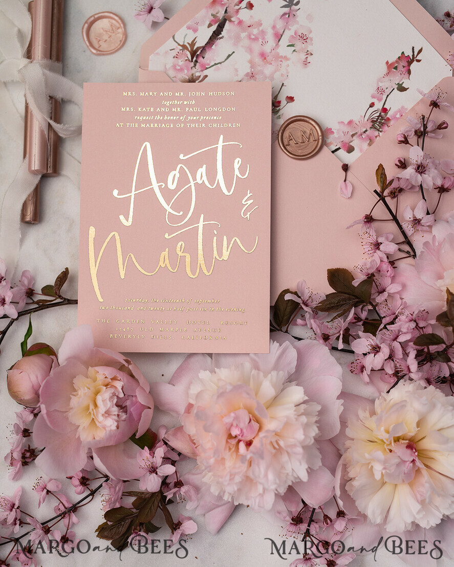 WEDDING INVITATIONS gold / rose gold / silver / glitter Wedding invitations custom colors, Luxury Wedding Invitations • Glamour Wedding Invitation Suite • Luxury Wedding Cards