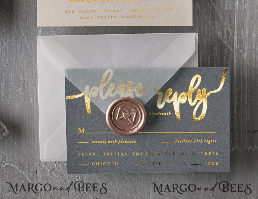WEDDING INVITATIONS gold / rose gold / silver / glitter Glamour Golden Wedding Invitations, Elegant Grey Wedding Cards, Bespoke Nude Wedding Invites With Bow, Luxury Handmade Wedding Invitation Suite
