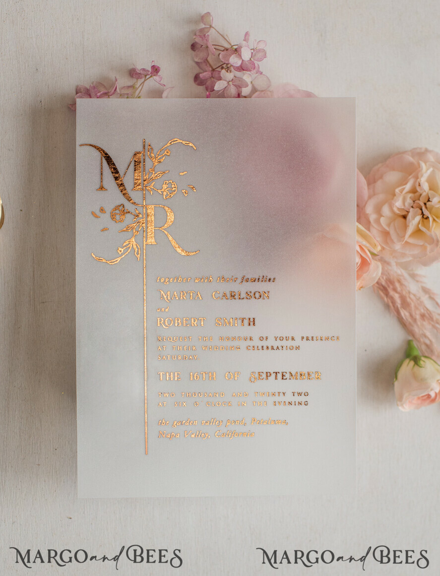 WEDDING INVITATIONS gold / rose gold / silver / glitter Luxury gold rose gold wedding invitations, elegant wedding cards, blush and pink wedding stationery