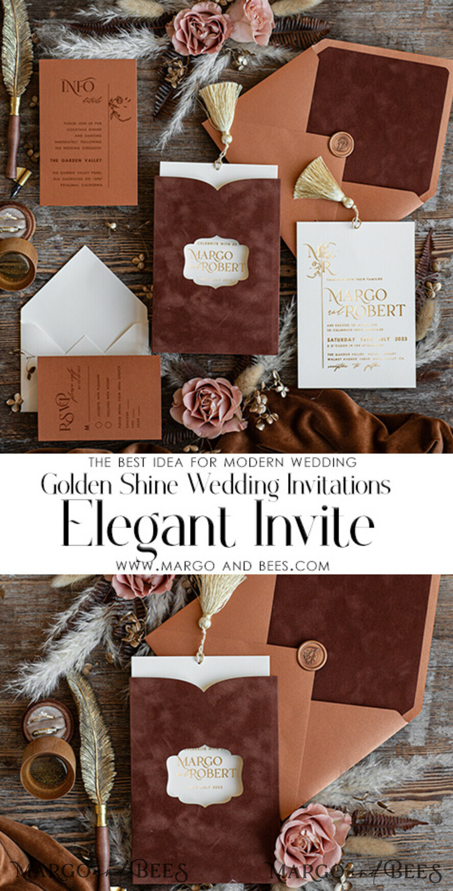 WEDDING INVITATIONS gold / rose gold / silver / glitter Print wedding invitations, Glamour Wedding Invitations • Golden Shine Wedding Invitation Suite • Luxury Wedding Cards