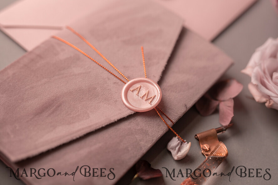 WEDDING INVITATIONS gold / rose gold / silver / glitter Luxury Wedding Velvet Invitation Suite, Glamour Rose Gold Wedding Invite, Blush Velvet wedding Cards