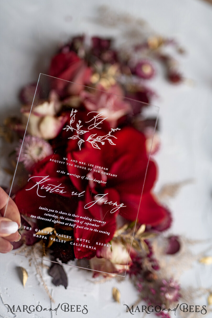 WEDDING INVITATIONS gold / rose gold / silver / glitter Luxury Golden Arabic Wedding Invitations, Elegant Plexi Acrylic Wedding Invites, Bespoke Burgundy Indian Wedding Cards, Glamour Golden Shine Wedding Stationery