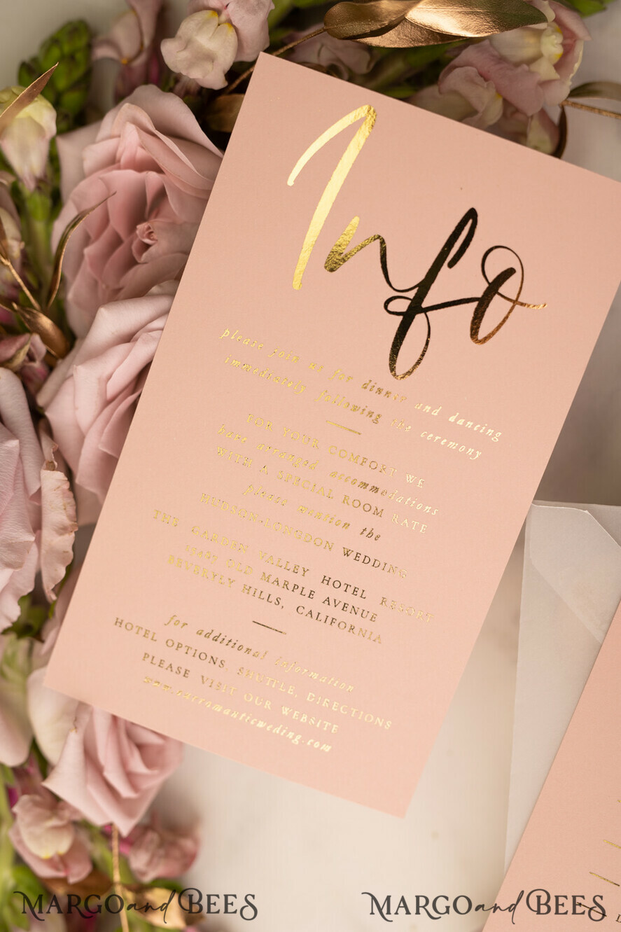 WEDDING INVITATIONS gold / rose gold / silver / glitter Elegant wedding invitations, blush pink wedding invitations, ecru wedding invitations, vellum envelope, vellum wedding invitations, tracing paper, pink ribbon, pink bow, gold foil print out, gold foil, gold wedding invitations, gold wedding, blush pink wedding, gold stationery, gold accessories, gold wedding stationery, gold wedding accessories, luxurious wedding, luxury wedding invitations, romantic wedding invites