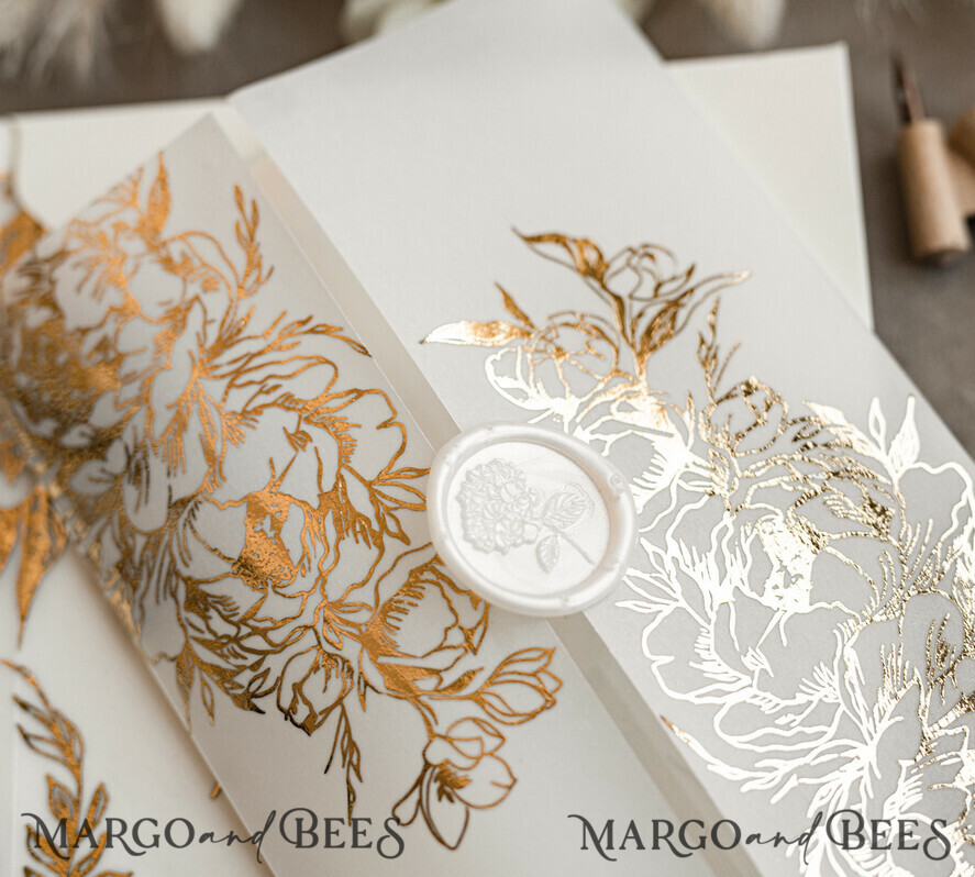WEDDING INVITATIONS gold / rose gold / silver / glitter Acrylic Wedding invitations suite, Glamour Wedding Invitations, Golden Shine Wedding Invitation Suite, Luxury Gold Wedding Cards